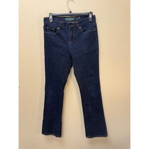 LRL Ralph Lauren Petite Dark Wash Bootcut Jeans Women's Size 2P